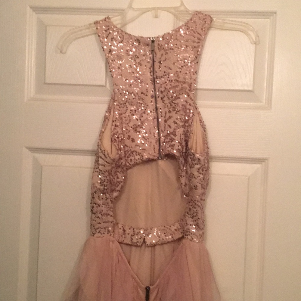 Long light pink prom dress - Picture 3 of 3